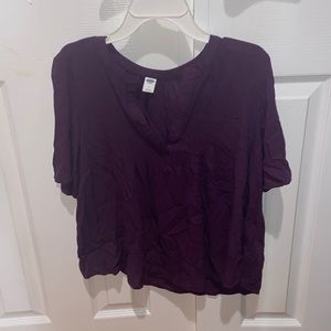 Old Navy Women's Purple 3/4 Sleeve Top M